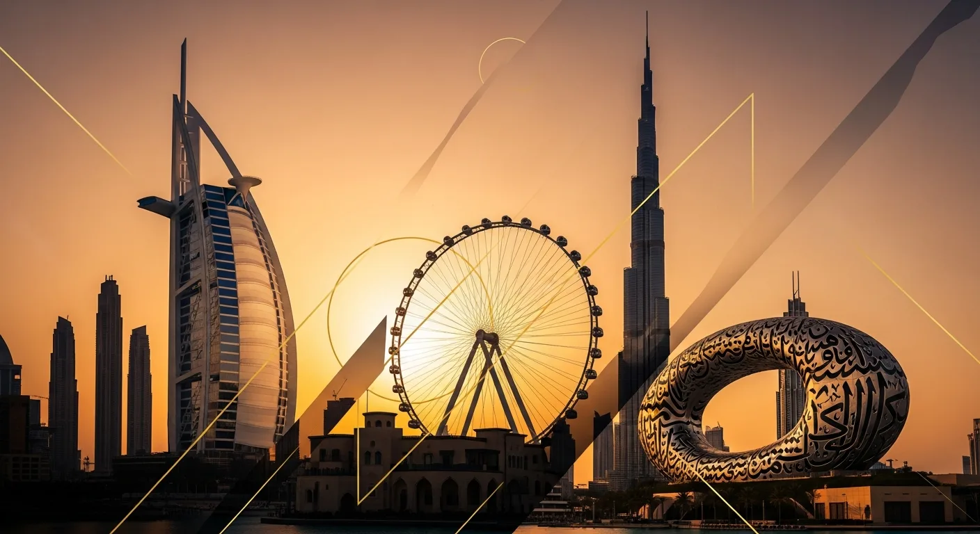 Collage of Dubai Landmarks